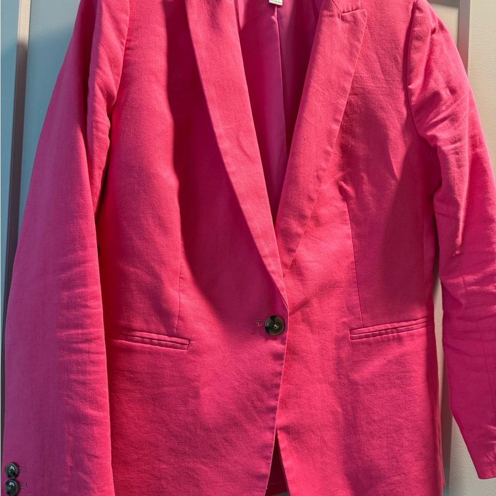 J. Crew Vibrant Pink Blazer